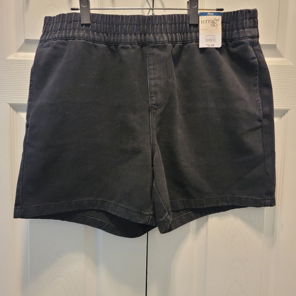 Terra & Sky High Rise Slouchy shorts size OX ( 14W)